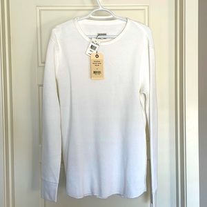 Men’s Rag & Bone White Long Sleeved T-shirt Size M